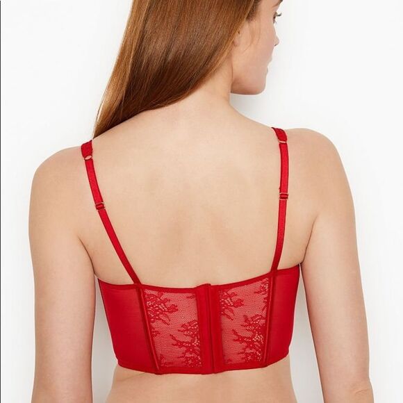 Dream Angels Unlined Laceup Bra Bustier Corset Top - Picture 2 of 6